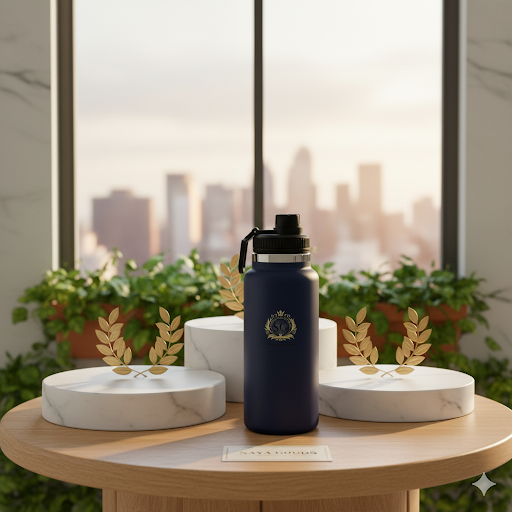 Stainless Steel Water Bottle | Leakproof, Durable & BPA-Free | Double-Wall Insulation for Hot & Cold Drinks | Wide Mouth, Perfect for Travel & Workouts
