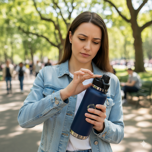 Stainless Steel Water Bottle | Leakproof, Durable & BPA-Free | Double-Wall Insulation for Hot & Cold Drinks | Wide Mouth, Perfect for Travel & Workouts